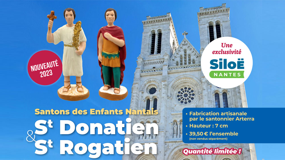 Santons des enfants nantais St Donatien et St Rogatien