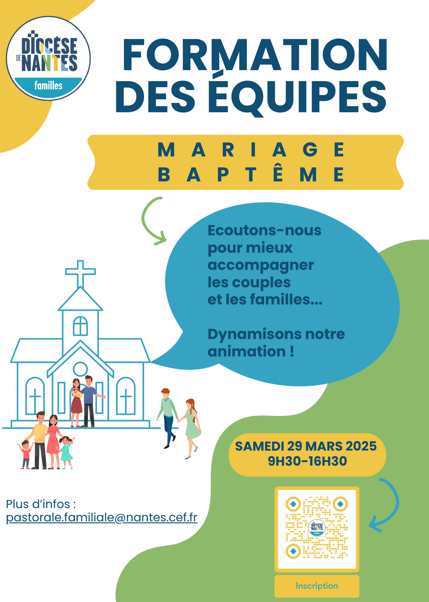 Invitation à la formation équipes mariage et baptême