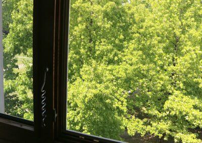 MdVue de la chambre sur le jardinBP_chambre-individuelle_04_vue-de-la-chambre