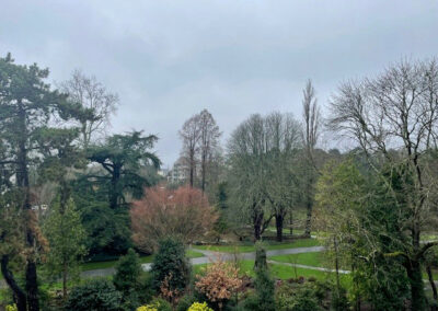 Vue sur le parc de Procé
