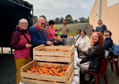 Préparation de la soupe